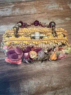Brand New Handmade One of a kind Mary Frances clutch